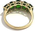Ring Harry Ivens 5x Chromdopsid oval + 375er Gelbgold (9 Karat GG) Gr. 61