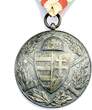 Österreich-Ungarn Orden Pro Deo et Patria 1918 ungarische Weltkriegs-Erinnerungsmedaille Für Gott und Vaterland gut, Band leicht angestaubt