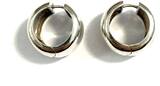 Breite runde Creolen 925er Sterling Silber