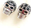 Ohrstecker Thomas Sabo 925er Sterling Silber Totenkopf schwarze Zirkonia gut