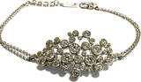 Jette Silberarmband 18 - 21 cm Jette Armband großes Mittelteil mit glitzernden Zirkonia Steinen sehr gut