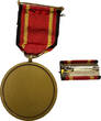Deutschland Bundeswehr Bronze Einsatzmedaille mit Bandspange zw. 2001-2016 Act.Endeavour Einsatz gegen Terror mit Spange sehr gut, Etui beschädigt