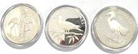 Bahamas, Belize, Cayman-Inseln 25 Dollars, 50 Dollars, 50 Dollars Birds of the Caribbean - Schneeweißer Reiher - Rotfüßiger Tölpel - Flamingo -