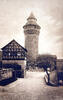 Deutschland Ansichtskarte Nürnberg Veltnerturm und tiefer Brunnen -