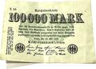 Deutsches Reich Berlin 100 000 Mark Berlin 1923 Reichsbanknote E 38 -