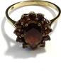 Ring 13x Granat 333er Gelbgold / 8 Karat GG Gr. 53,5 -