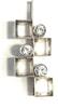 Finnland Anhänger Salovaara Finnland 813er Silber und 3x Bergkristall 4,4 cm -