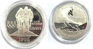 USA 1 Dollar 1995 26. Olympische Spiele - Atlanta 1996 - Radfahren PP 772.50 元  ＋  运费