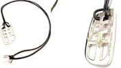  Anh&auml;nger am Lederband Jette Joop um 2015 Jette Joop Europe Silberanh&auml;ng... 138.22 US$  +  shipping