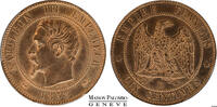 France 10 Centimes 10 Centimes 1853 D Lyon - PCGS MS 64 RD -