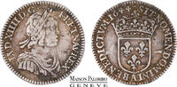 France 1/12 ecu 1644 A Paris Point TTB - XF 138.40 US$  +  28.83 US$ shipping