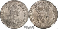France Ecu à la mèche longue Ecu à la mèche longue Louis XIV - 1652 P Dijon - NGC MS 61 - RRR -
