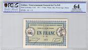 Billet Guinée - Gouvernement Général de L' A.O.F -