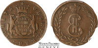 Russie Sibérie 2 kopecks Russie-Sibérie - Catherine II (1762-1796) 2 kopecks 1777-KM - PCGS XF40 -