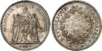 France 5 francs IIIème République (1871-1940) - 5 francs Hercule - 1877 A Paris - PCGS MS 65 -
