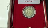 MONACO 2€ EUROS 2021 Albert II & Charlène Wedding Anniversary, with Box and COA + Carton PROOF