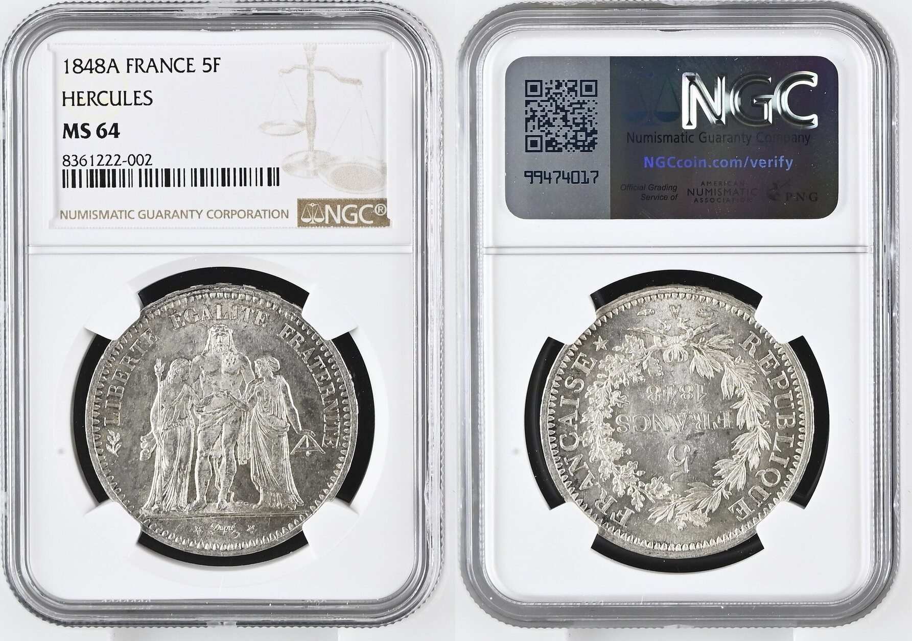 1840 Essai France Décime ブロンズ MS 64 BN 1840 Essai France Décime ブロンズ MS 64 BN 2 francs Chambres