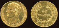 France 40 Francs AN 12 A Consulat Bonaparte 1799-1804. MS cleaned 3,464.13 US$  +  115.47 US$ shipping