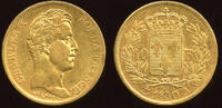 France 40 Francs 1830 A Charles X. 1824-1830. XF 2,136.21 US$  +  115.47 US$ shipping