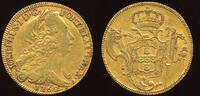 Brazil 6400 Reis (Pe&ccedil;a) 1762 R Rio Jose I. 1750-1777. AU 2,309.41 US$  +  115.47 US$ shipping