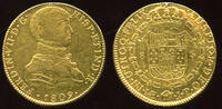 Peru 8 Escudos 1809 ME JP Lima Ferdinand VII 1808-1821 XF Henkelspur 3,926.01 US$  +  115.47 US$ shipping