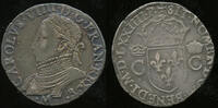 France Teston 8° type au buste barbu Charles IX of France. 1560-1574 -