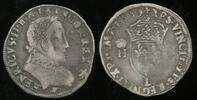 France Teston au buste lauré 2° type Henry II of France. 1547-1559 -
