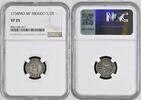 MEXICO 1/2 Real 1734 MO MF Ferdinand VI., 1746-1759 NGC VF 25 173.20 US$  +  86.60 US$ shipping