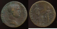 Roman Imperial Sestertius, Rome mint Hadrian (AD 117-138) Rx: ADVENTVI AVG IVDAEAE S C -