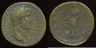 Roman Imperial Sestertius, Rome mint Hadrian (117-138) Rx: PROVIDENTIA AVG S C -