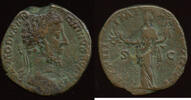 Roman Imperial Sestertius, Rome mint Commodus (177-192) Rx: TR P VIII IMP VI COS III P P -