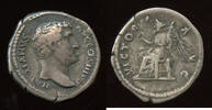 Roman Imperial Denarius, Rome mint Hadrian (117-138) Rx: VICTORIA AVG -