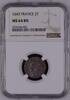 FRANCE Double tournois Louis XIII (1610-1643) -