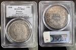 FRANCE 5 FRANCS ESSAI 1848 CONCOURS DE DIEUDONN IIE REPUBLIQUE - ESSAI TRANCHE LISSE - PCGS SP 62