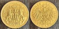 ALLEMAGNE - HAMBOURG 10 MARK 1896 J HAMBOURG VILLE LIBRE  696.05 US$  +  34.80 US$ shipping