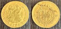 ESPAGNE 1/2 ESCUDO 1786 MADRID CHARLES III 1759-1788  464.03 US$  +  23.20 US$ shipping