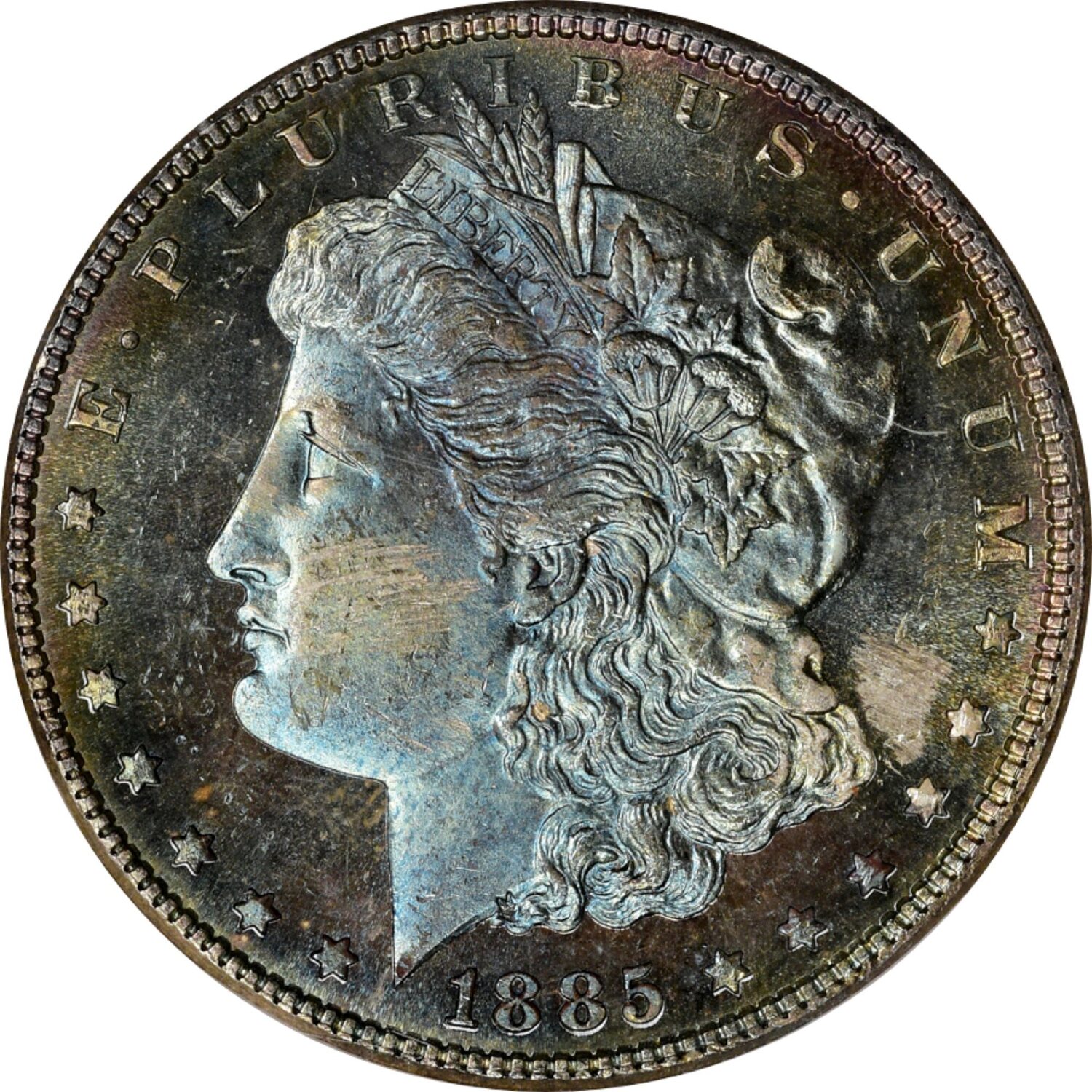 USA 1.0 1885 1 MS64 DMPL OH NGC