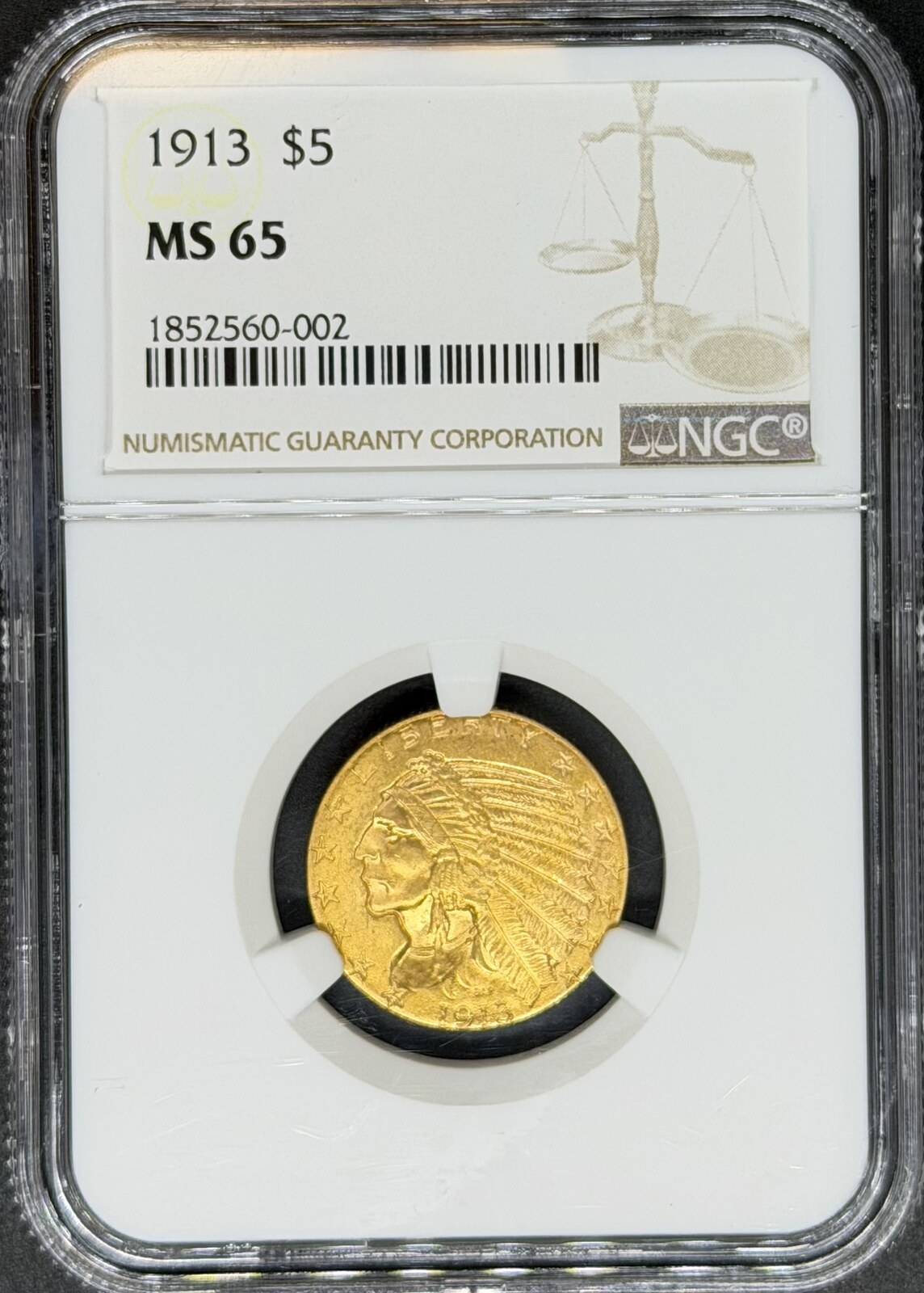 Goldmünzen $5 Indian 1913 Indian $5 NGC MS65 | MA-Shops