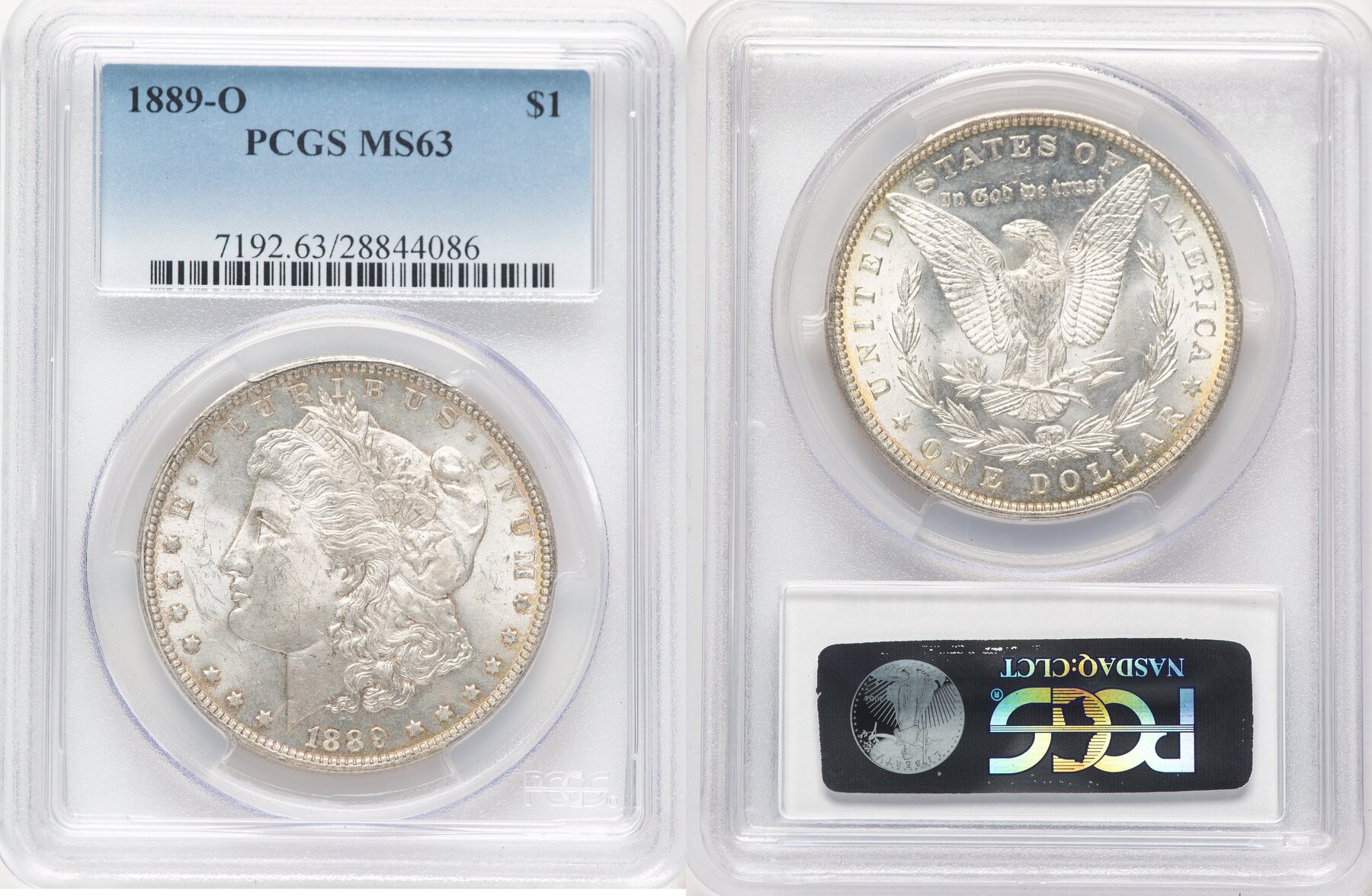 US S$1 1889-O Morgan Dollar PCGS MS63 | MA-Shops