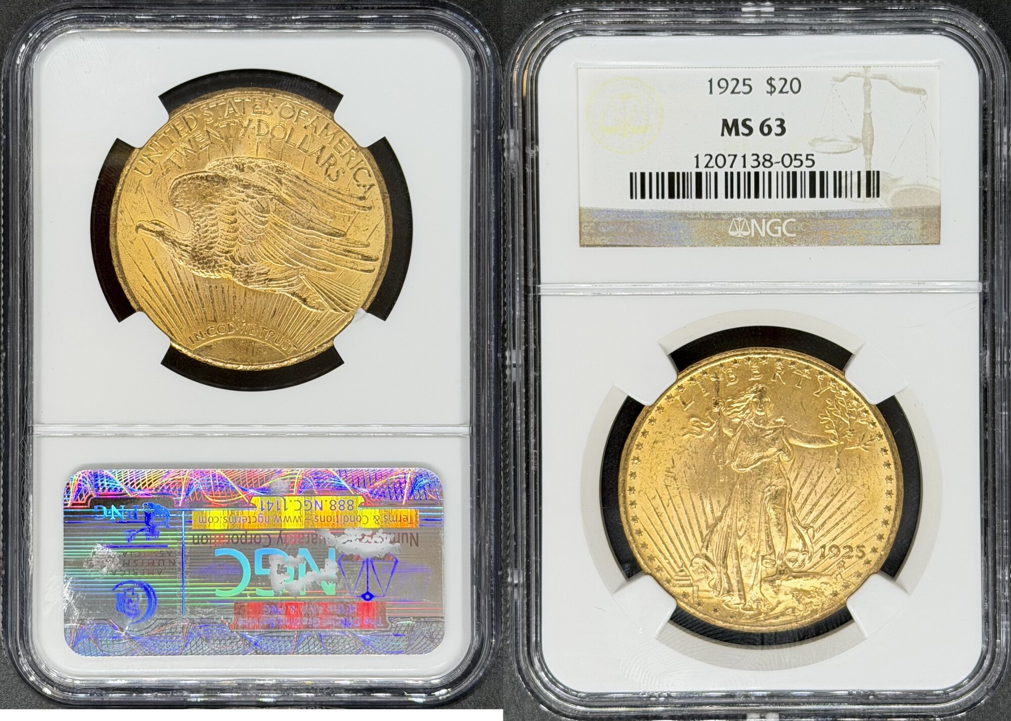 Goldmünzen $20 St Gaudens 1925 St. Gaudens $20 NGC MS63 | MA-Shops