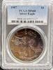 Bullion Münzen Silver Eagle  Toned 1987 Silver Eagles PCGS MS68