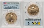 World Coins and Other 2022-W Burnished Gold Eagle 1 oz FDI Flag -