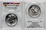 World Coins and Other 2020-W Palladium Eagle 1 oz Burnished FDI Reagan Legacy Series Michael Reagan -