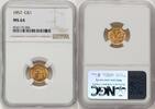 US G$1 1857 Gold Dollar NGC MS64