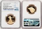World Coins and Other 2021-W Type 2 Proof Gold Eagle 1/2 oz ER Blue -