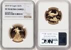 World Coins and Other 2019-W Proof Gold Eagle 1/2 oz Brown Label -