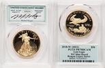 World Coins and Other 2018-W Proof Gold Eagle 1 oz WP Mint Hoard Reagan Legacy Series Michael Reagan Blue -