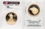 World Coins and Other 2021-W Type 2 Proof Gold Eagle 1 oz John Mercanti -