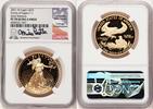 World Coins and Other 2021-W Type 1 Proof Gold Eagle 1 oz ER Mike Castle -