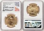 US Burnished Gold Eagle 1 oz Ron Harrigal Certified Gold American Eagles -